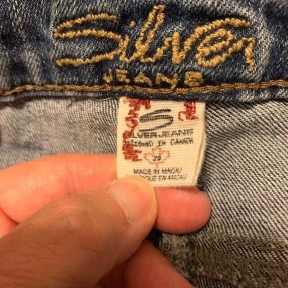 SILVER JEANS ALEX SIZE 29 CAPRI JEANS - Picture 5 of 7